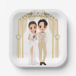 Plato De Papel Placas de papel boda 2
