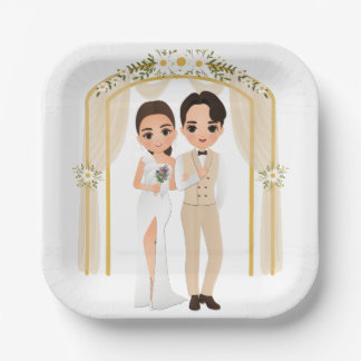 Plato De Papel Placas de papel boda 2