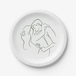 Plato De Papel Placas de papel boda 3