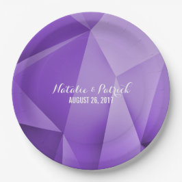 Plato De Papel Placas de papel Boda Amethyst Jewel Tones