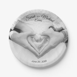 Plato De Papel Placas de papel Boda de fotografía tradicionales e