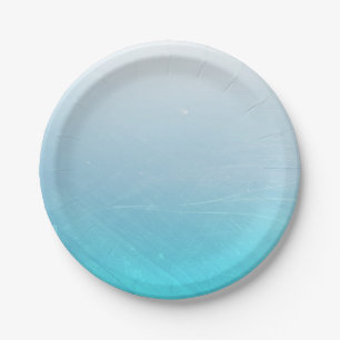 Plato De Papel Placas de papel Boda personalizadas Aqua Blue
