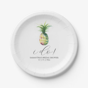 Plato De Papel Placas de papel Boda tropical