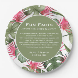 Plato De Papel Placas de papel Boda tropical humorísticas