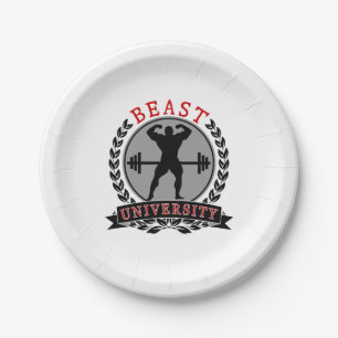 Plato De Papel Placas de papel Bodybuilding de la universidad de