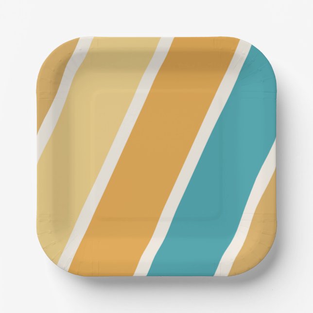 Plato De Papel Placas de papel Boho Sun Baby Shower (Anverso)