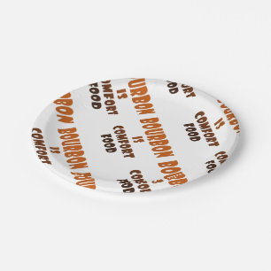 Plato De Papel PLACAS DE PAPEL - BORBÓN es comida de la comodida