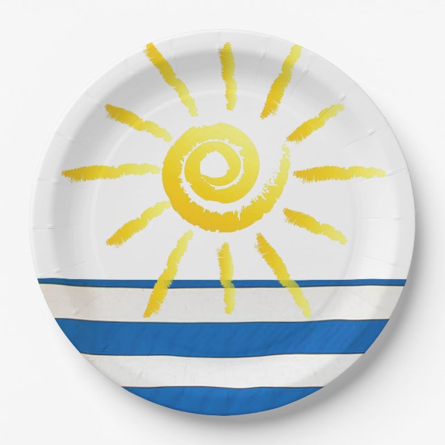 Plato De Papel Placas de papel "Bright Sunshine" (Anverso)