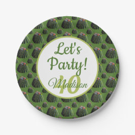 Plato De Papel Placas de papel Cactus