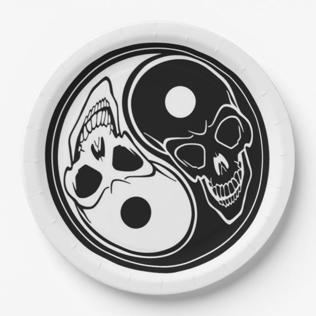 Plato De Papel Placas de papel/calaveras (Anverso)