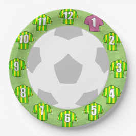 Plato De Papel Placas de papel - Camisetas deportivos de rayas ve