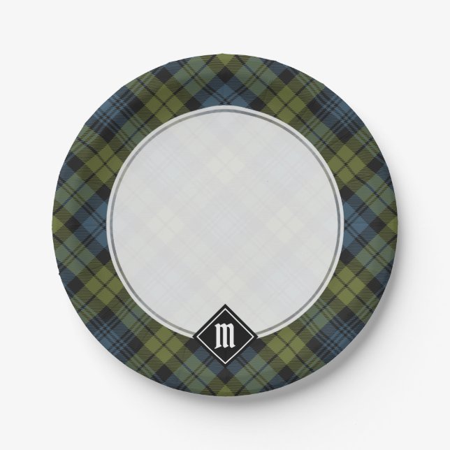 Plato De Papel Placas de papel Campbell Tartan (Anverso)