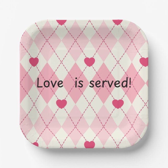 Plato De Papel Placas de papel cardíaco (Anverso)