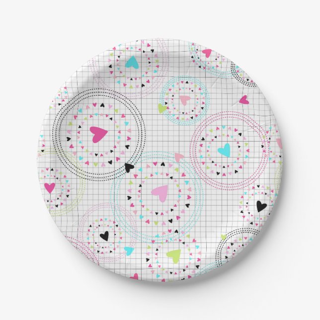 Plato De Papel Placas de papel cardíaco (Anverso)