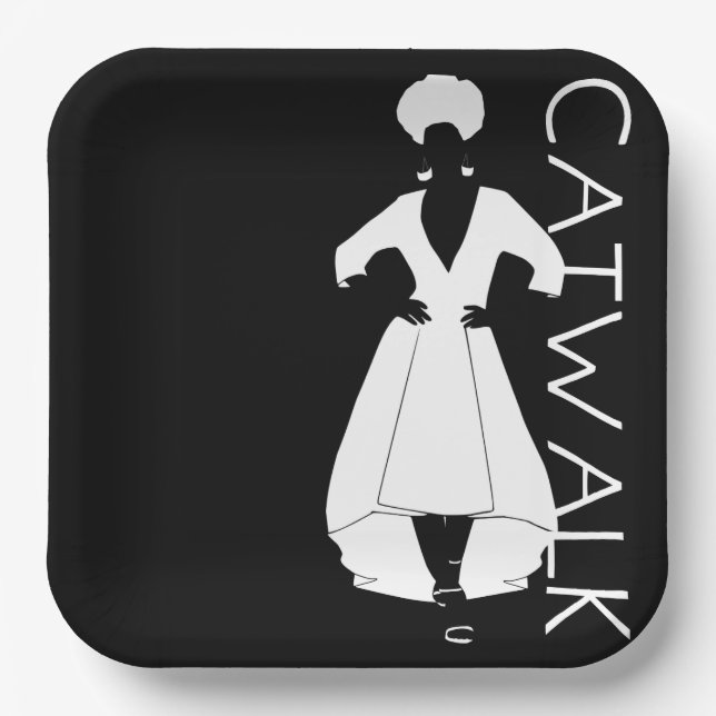 Plato De Papel Placas de papel Catwalk (Anverso)