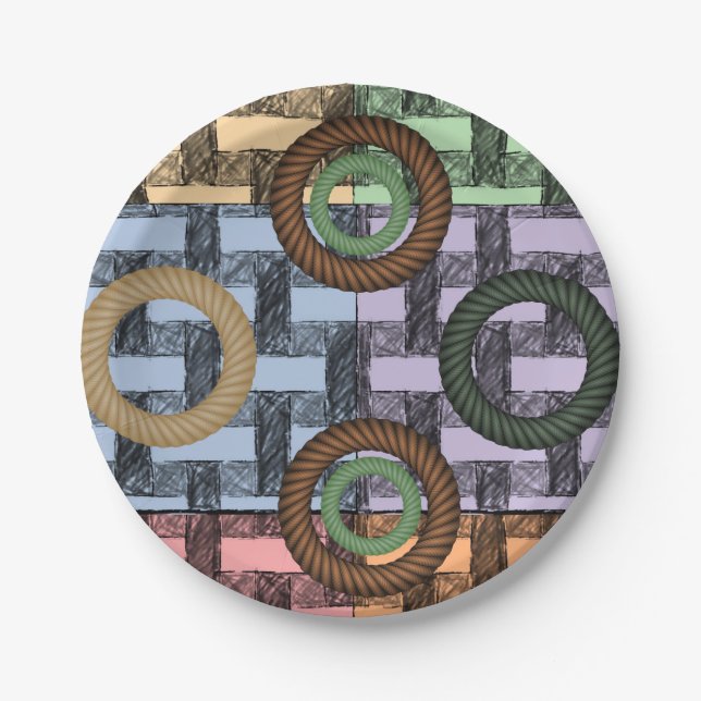 Plato De Papel Placas de papel Circular (Anverso)