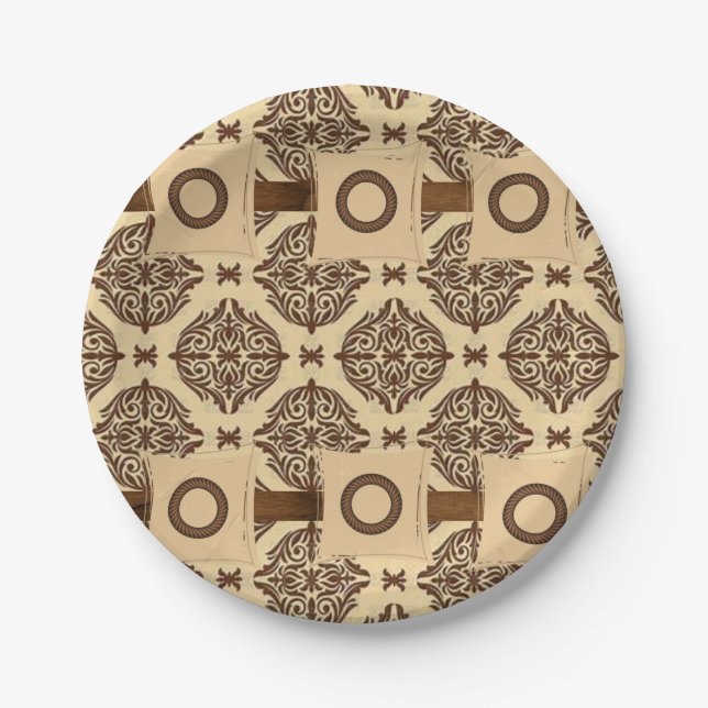 Plato De Papel Placas de papel Circular (Anverso)