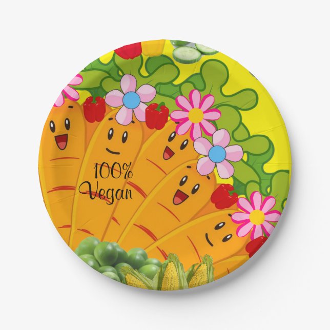 Plato De Papel Placas de papel, cizalletas de garra 100% vegan (Anverso)