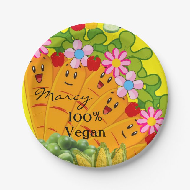 Plato De Papel Placas de papel, cizalletas de garra 100% vegan (Anverso)