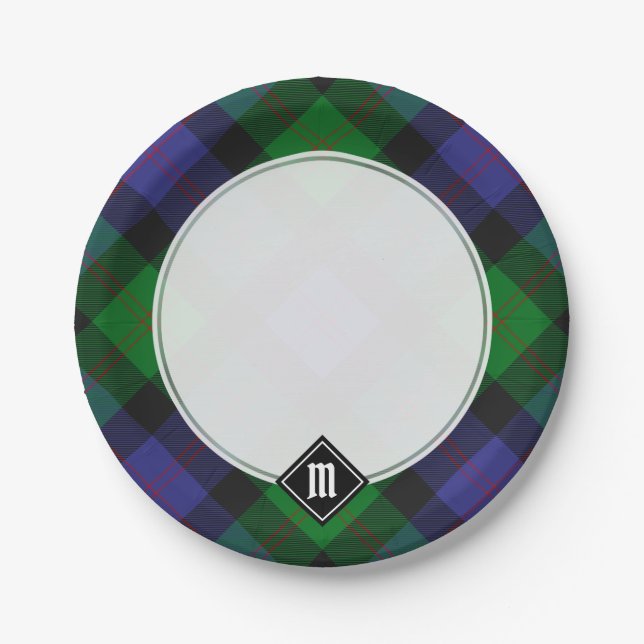 Plato De Papel Placas de papel Clan Blair Tartan (Anverso)