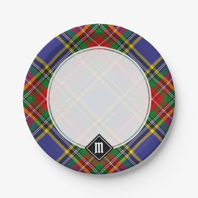 Plato De Papel Placas de papel Clan MacBeth Tartan (Anverso)