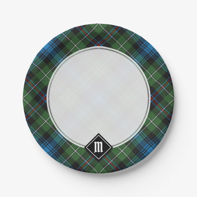 Plato De Papel Placas de papel Clan MacKenzie Tartan (Anverso)