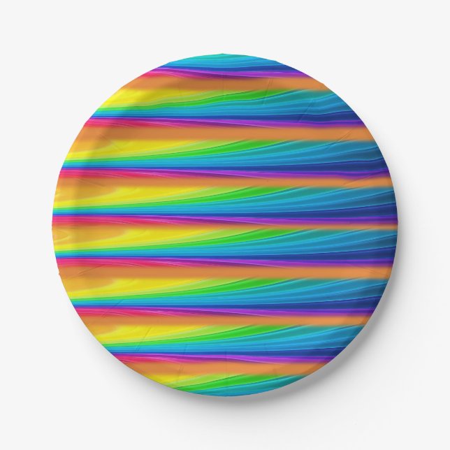 Plato De Papel Placas de papel Coloridas (Anverso)