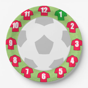 Plato De Papel Placas de papel con Camisetas Red Sport