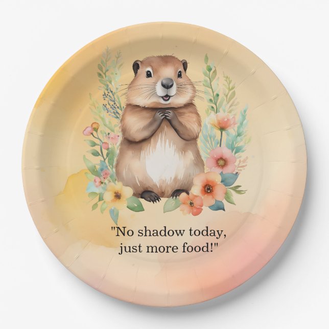 Plato De Papel Placas de papel con temática del día (Anverso)