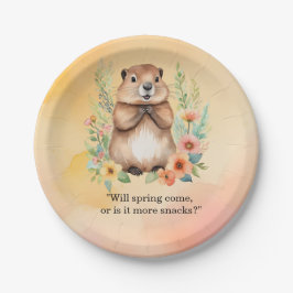 Plato De Papel Placas de papel con temática del día