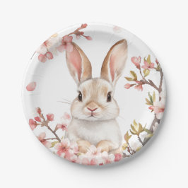 Plato De Papel Placas de papel conejo para fiestas