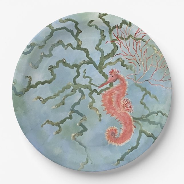 Plato De Papel placas de papel costero (Anverso)