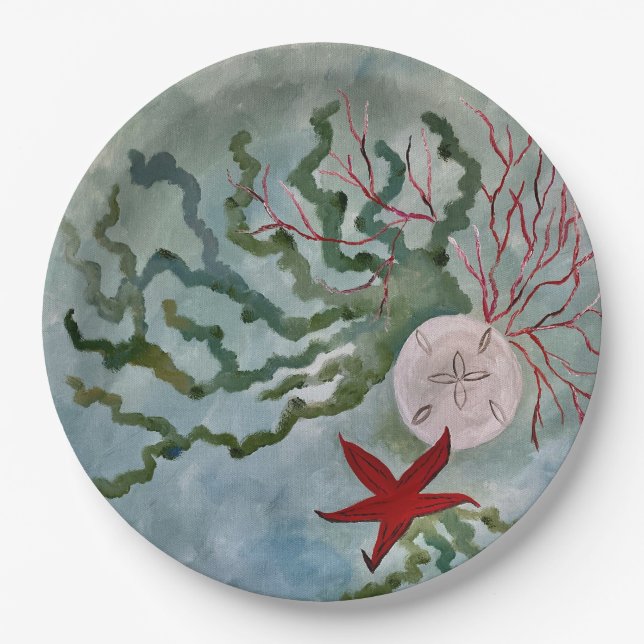 Plato De Papel Placas de papel costero (Anverso)