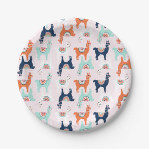 Plato De Papel Placas de papel Cute Llama