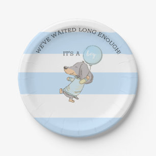 Plato De Papel Placas de papel Dachshund Baby Shower