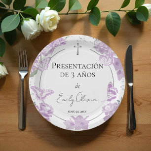 Plato De Papel Placas de papel de 3 años