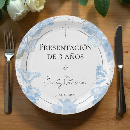Plato De Papel Placas de papel de 3 años