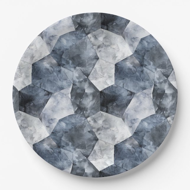 Plato De Papel Placas de papel de 9" para la cena redonda de pers (Anverso)