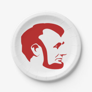 Plato De Papel Placas de papel de Abe Lincoln