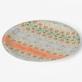 Plato De Papel Placas de papel de Acción de Gracias estilo vacaci