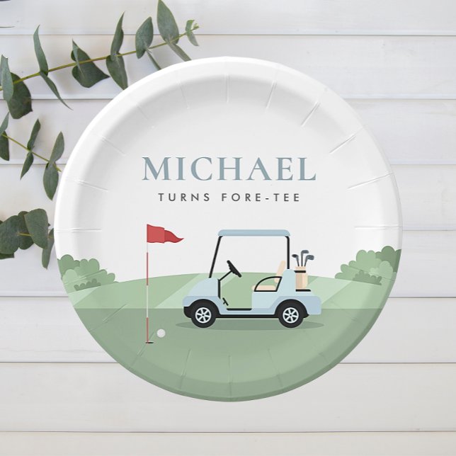 Plato De Papel Placas de papel de alquitrán de golf (Subido por el creador)