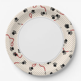 Plato De Papel Placas de papel de arrendatarios y patas