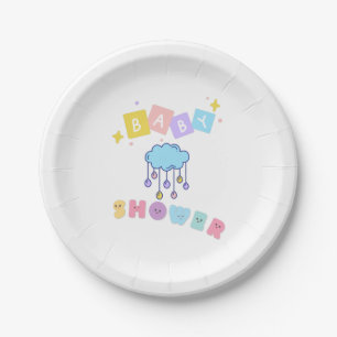 Plato De Papel Placas de papel de Baby Shower