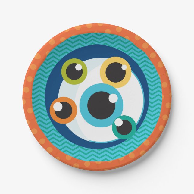 Plato De Papel Placas de papel de Baby Shower del pequeño (Anverso)