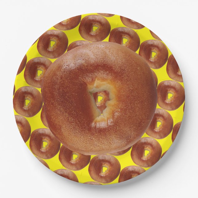 PLATO DE PAPEL PLACAS DE PAPEL DE BAGEL 2 (Anverso)