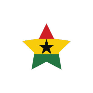 Plato De Papel Placas de papel de bandera de Ghana