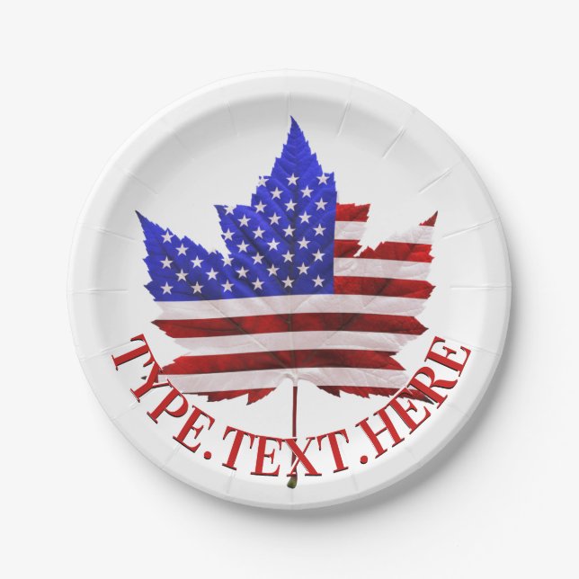 Plato De Papel Placas de papel de bandera de Personalizado de pla (Anverso)