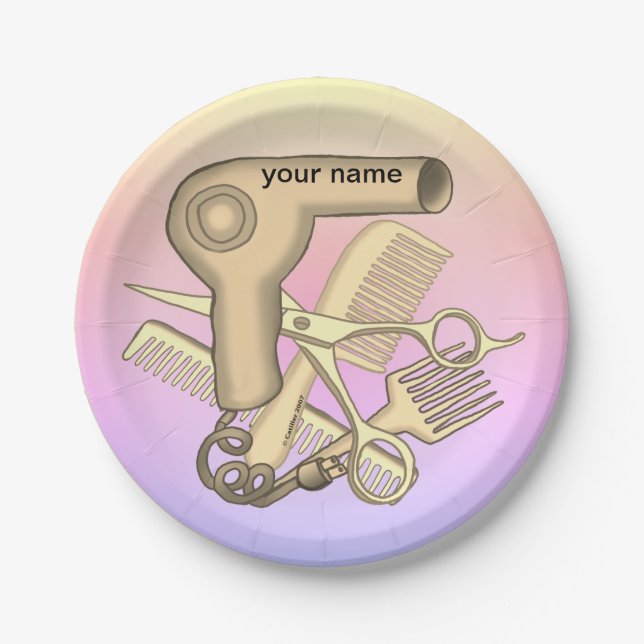 Plato De Papel Placas de papel de belleza (Anverso)