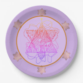 Plato De Papel Placas de papel de Berry Magen David Star