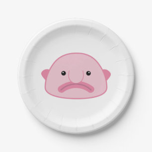 Plato De Papel Placas de papel de Blobfish